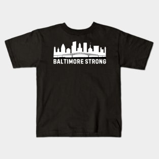 USA Maryland Baltimore Bridge Strong Kids T-Shirt